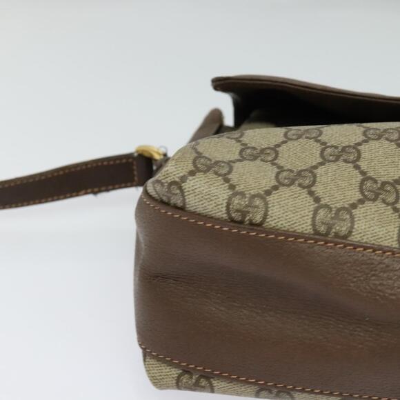 GUCCI GG Supreme Web Sherry Line Bag Pvc Beige Gold 164 02 084 - Picture 10 of 16